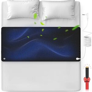 Grounding Mat with Leather, Enjoy The Grounding Effect Indoors, for Better Sleep, Pain and Stress Relief,