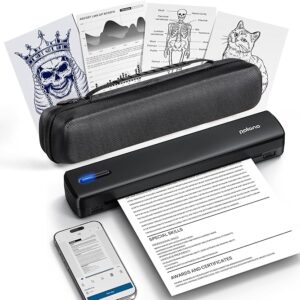 POLONO Portable Printer Wireless for Travel, D810 Bluetooth Thermal Printer