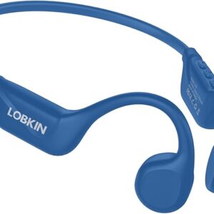 LOBKIN Bone Conduction Headphones Bluetooth 5.4, Open Ear Headphones with Mic, Wireless, 10H Playtime, IPX5 Waterproof Sports