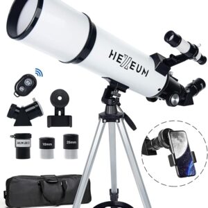 Telescope 80mm Aperture 600mm - Astronomical Portable Refracting Telescopes Fully Multi-Coated High Transmission
