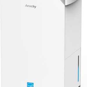 4500 Sq.Ft Energy Star 2025 Dehumidifier,AEOCKY Max 74 Pint/D(Standard 52Pint/D) Smart Compressor Dehumidifier with Drain Hose, Intelligent Humidistat,for Basement,Bedroom,Home,Bathroom