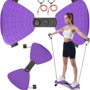 renZEC Waist Twister Machine, Adjustable Exercise Twist Board for Women Men, Noiseless Ab Twister for Home Gym Equipment,