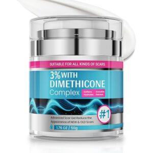 Advanced Scar Cream, Scar Reduction Treatment for Improves Skin Texture & Helps Remove Acne, Stretch Marks, Surgery, C Section