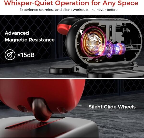 Under Desk Elliptical Machine, Ellipse Leg Exerciser for Seniors Electric Seated Pedal Exerciser Fully Assembled, Forward & Reverse Direction with Remote Control & 12 Level Speeds - Image 3