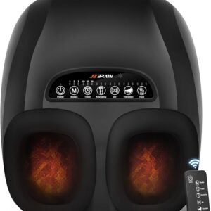 Shiatsu Foot Massager Machine with Heat : Deep Kneading Foot Massager with Vibration & Compression for Plantar Fasciitis & Neuropathy - Gifts for Women & Men,Relax for Home Office Use