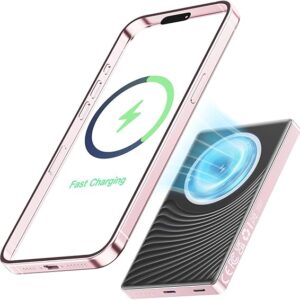 2025 for iPhone Magsafe Battery Pack, Ultra Slim Magnetic Power Bank Fast Charging, Wireless Portable Charger 10000mAh