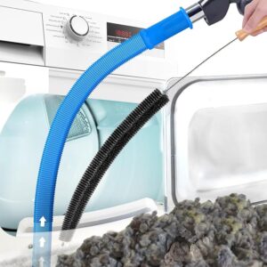 2 Pieces Dryer Vent Cleaner Kit Compatible with Most Vacuum Cleaner, Flexible Dryer Lint Brush and Dryer Vacuum