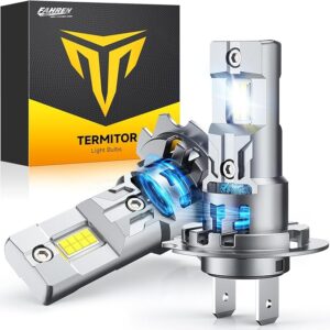 FAHREN H7 Fog Light Bulbs, 70000LM 12X -Upgraded Brightness, 70,000 Hours Lifespan, Real 1:1 Halogen Mini Size, 6500K Cool