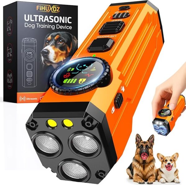 Dog Bark Deterrent Devices, 2025 Upgraded 3X Sonic Emitters Anti Barking Device for Own Or Neighbor's Dog, Safe & Effective