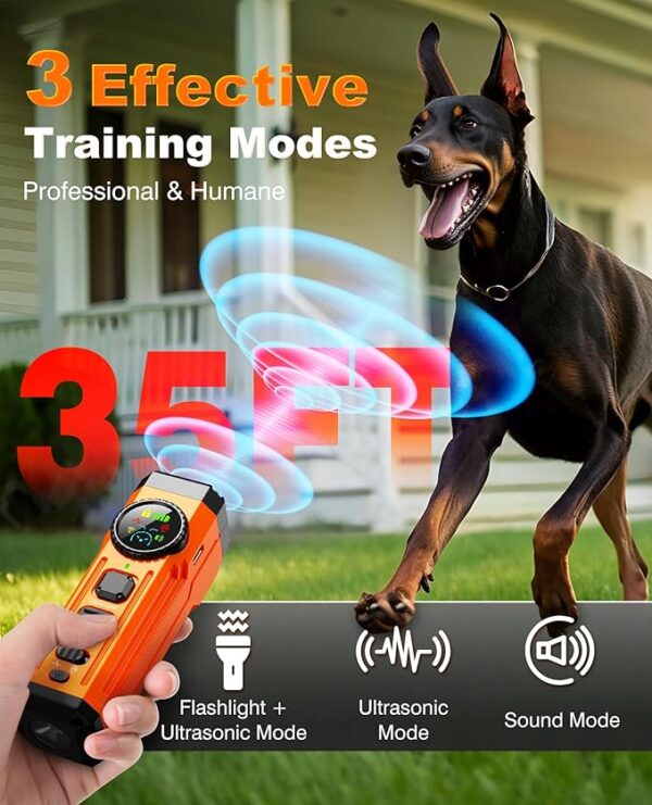Dog Bark Deterrent Devices, 2025 Upgraded 3X Sonic Emitters Anti Barking Device for Own Or Neighbor's Dog, Safe & Effective - Image 2