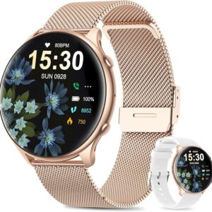 Smart Watches for Women with Menstrual Cycle Tracker, 1.39” HD Smart Watch, Heart Rate/Sleep Monitor, IP67 Waterproof, Women’s Watch Fitness Tracker Compatible with iOS Android
