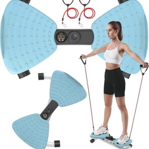 renZEC Waist Twister Machine, Adjustable Exercise Twist Board for Women Men, Noiseless Ab Twister for Home Gym Equipment,
