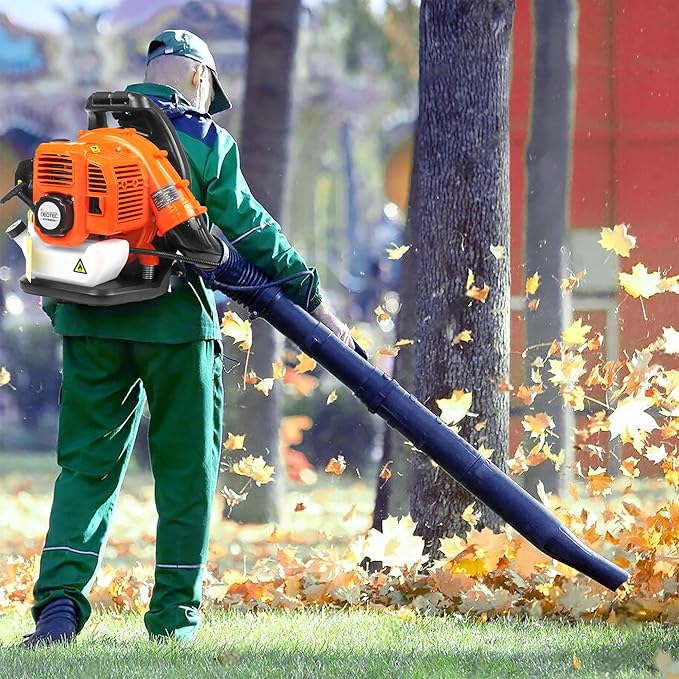 NEOTEC 52cc Gas Backpack Leaf Blower 2-Stroke Enginee 564 CFM 216 MPH,2-Cycle,Ergonomic Harness System,Low Vibration and - Image 2