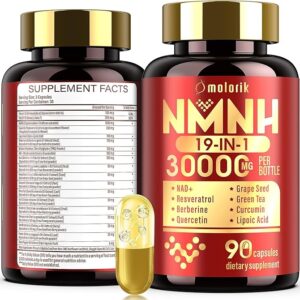 NMNH (Dihydronicotinamide Mononucleotide) 30000mg Per Bottle with NAD Supplement,