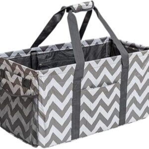 Oxford Fabric Utility Tote Bag 70L – Extra Large Collapsible Grocery, Moving & Laundry Bag with Sturdy Handles, Waterproof