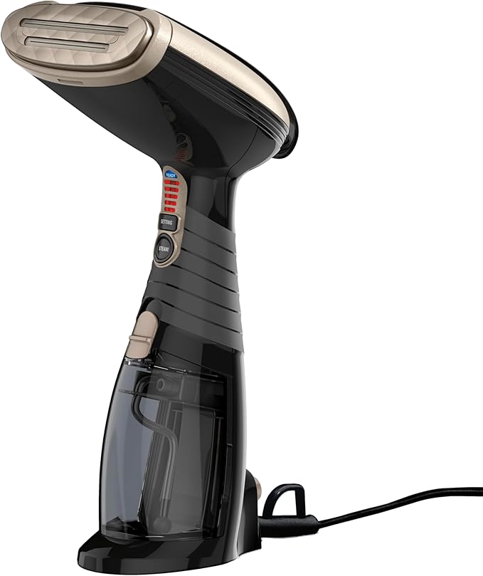 Conair Handheld Garment Steamer for Clothes, Turbo ExtremeSteam 1875W Fabric Steamer, Portable Handheld Design, Strong Penetrating Steam, Amazon Exclusive, Black
