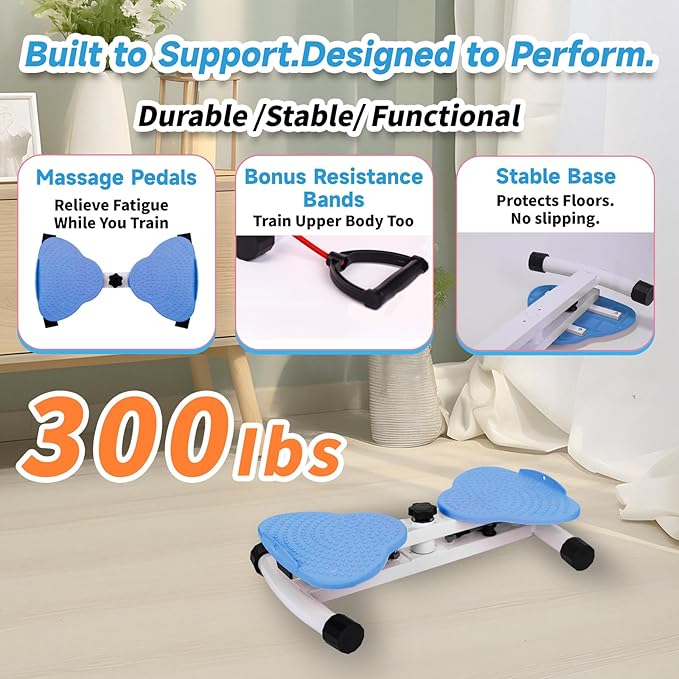 Waist Twister, Waist Twisting Machine, Waist Twister Machine Exercise, Ab Roller with 350 lbs Ab Twister, 20dB Ultra-Quiet Noiseless Home Gym Exercise Equipment for Women Men - Image 3