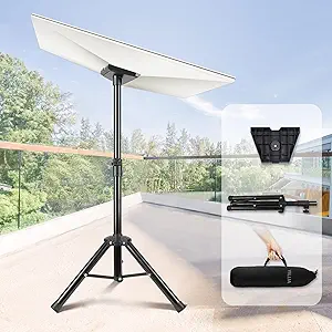 Portable Starlink Gen 3 Tripod, Adjustable Folding Metal Starlink Tripod Stand Gen 3, Metal Tripod Mount for Gen3 Standard Dish, Includes Pipe Adapter