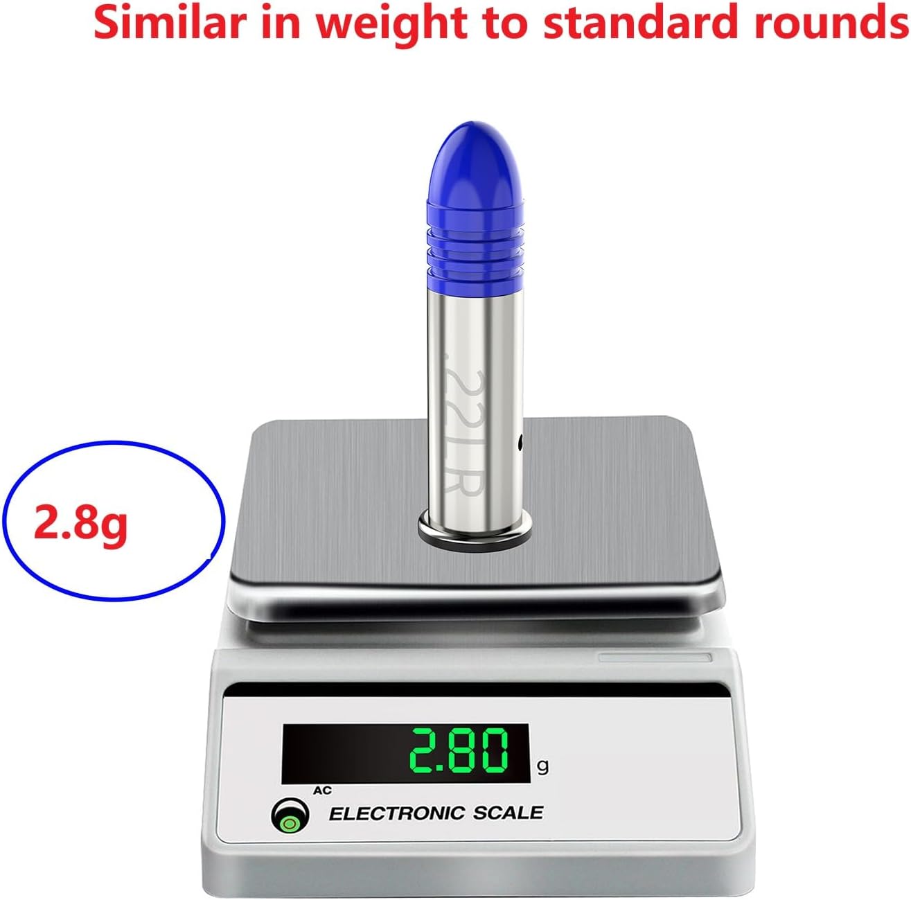 22LR and 9mm Snap Caps Training Dummy Rounds Practice Safe Loading Firing Close to Real Weight (9mm/22LR-22pcs-Blue) - Image 3