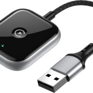 Wireless CarPlay Adapter for Apple CarPlay, Easy to Upgrade Wired CarPlay to Wireless, Instant Connectivity, Super Mini Car Play Dongle for iPhone Fit for Cars with Built-in CarPlay