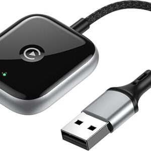 Wireless CarPlay Adapter for Apple CarPlay, Easy to Upgrade Wired CarPlay to Wireless, Instant Connectivity, Super Mini Car Play Dongle for iPhone Fit for Cars with Built-in CarPlay Brand: JDG