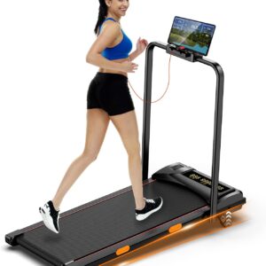 Walking Pad Treadmill Under Desk,6% Manual Incline,300lbs Capacity,Foldable Portable 2.5HP Mini Treadmill for Home,APP Compatible,Compact Design for Walking Fitness Workout Equipment