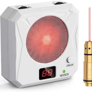 Vstranics 9mm Training Cartridge and Target Kit Dry Fire Training System Portable Rechargeable Electronic Target with 5 Difficulty Grade for Shooting Training
