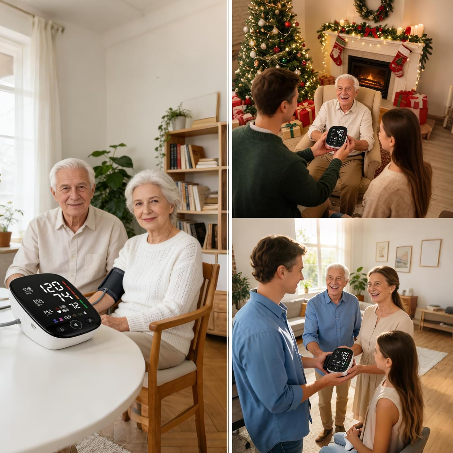 Upper Arm Electronic Blood Pressure Monitor,Blood Pressure Machine, with Cuff and Charging Wire,LED Display,FC-BP 103 - Image 3