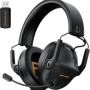 SG600 Wireless Gaming Headset for PC, PS5, PS4, Laptop, Mac, Nintendo Switch, 2.4GHz & Bluetooth 5.3 Gaming Headphones with Noise Canceling Mic, Stereo Sound, 70+Hr Battery, 15ms Latency